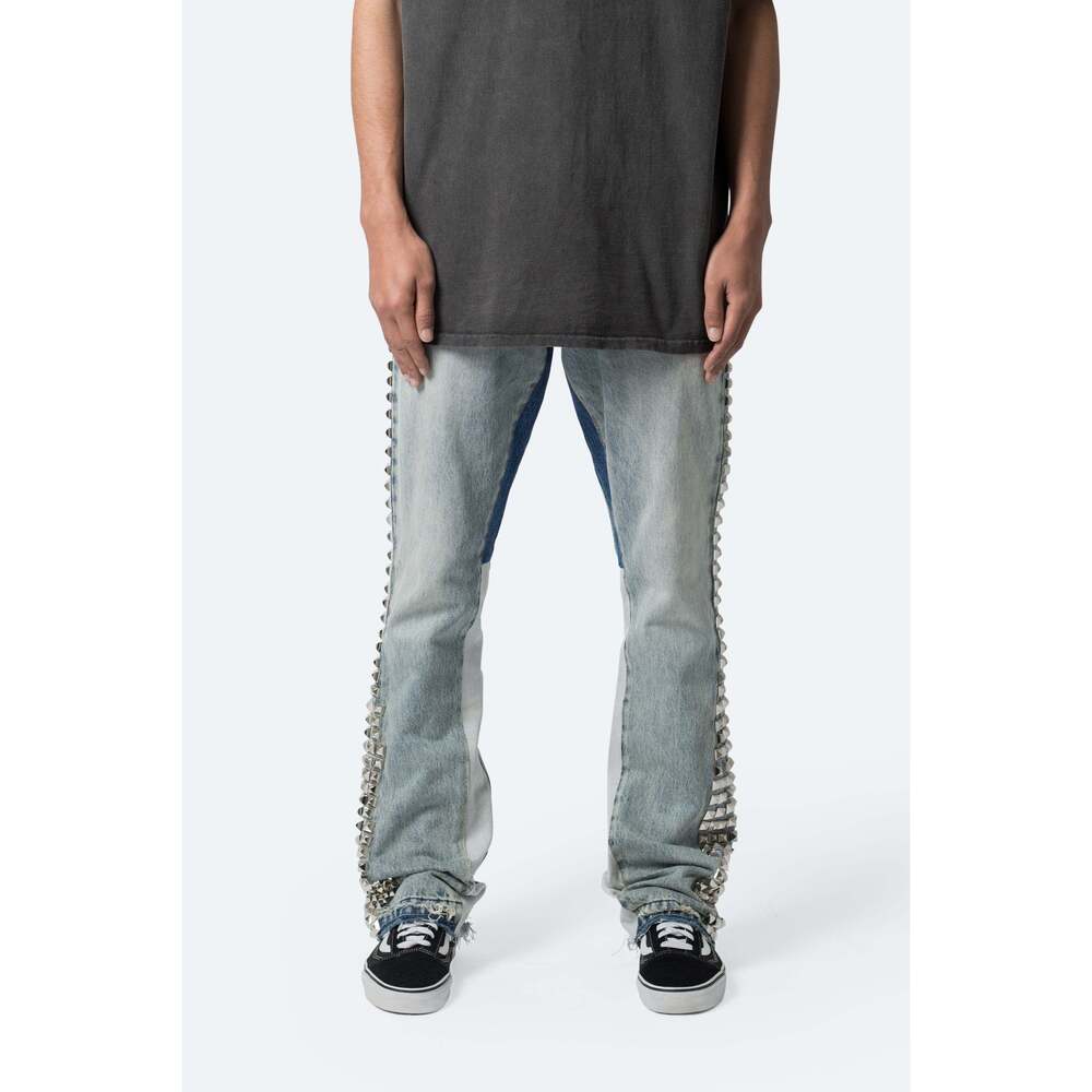 mnml B572 Studded Flare Denim - Blue Size 29Blue / 29